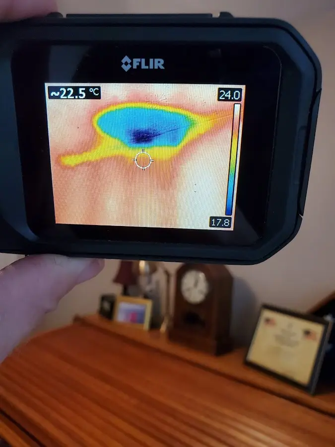Thermal imaging inspection for water damage in East Highland Park